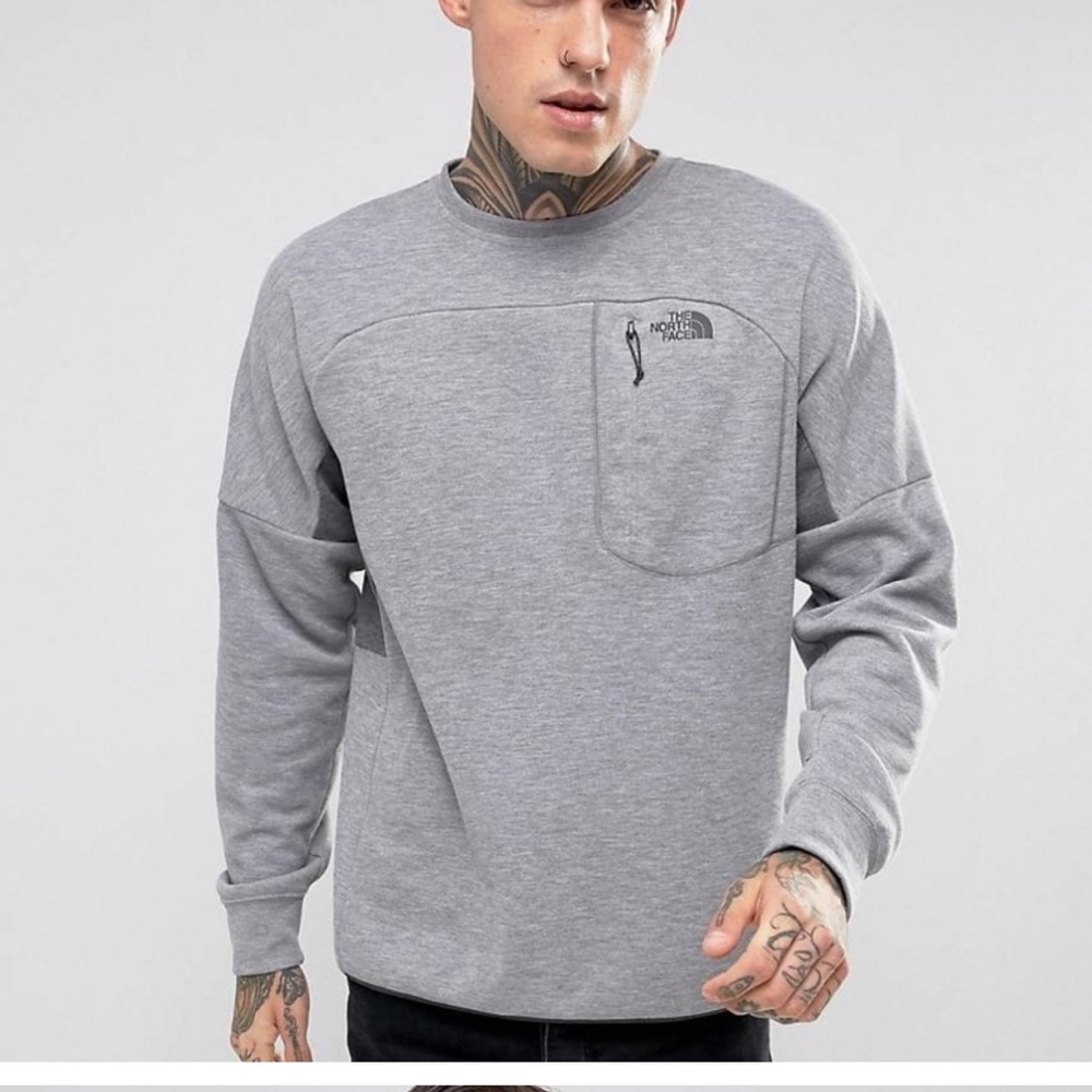 The North Face Slacker Crew Neck‎  Sports Stretch Gray Men’s Size Medium